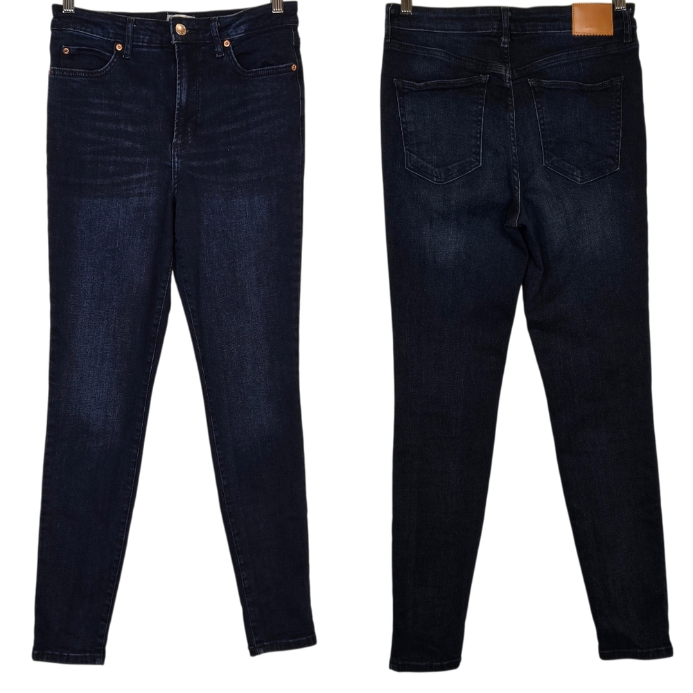 Avec Les Filles Hot Girl Skinny Jean High Rise Stretch Dark Wash 27